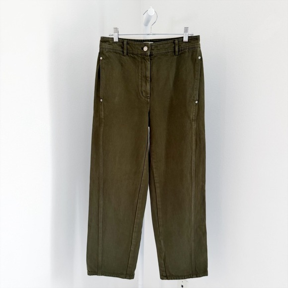 Wilfred Free Denim - Wilfred Free Aritzia Barrel Jeans Size 6 Green Denim High Rise‎
